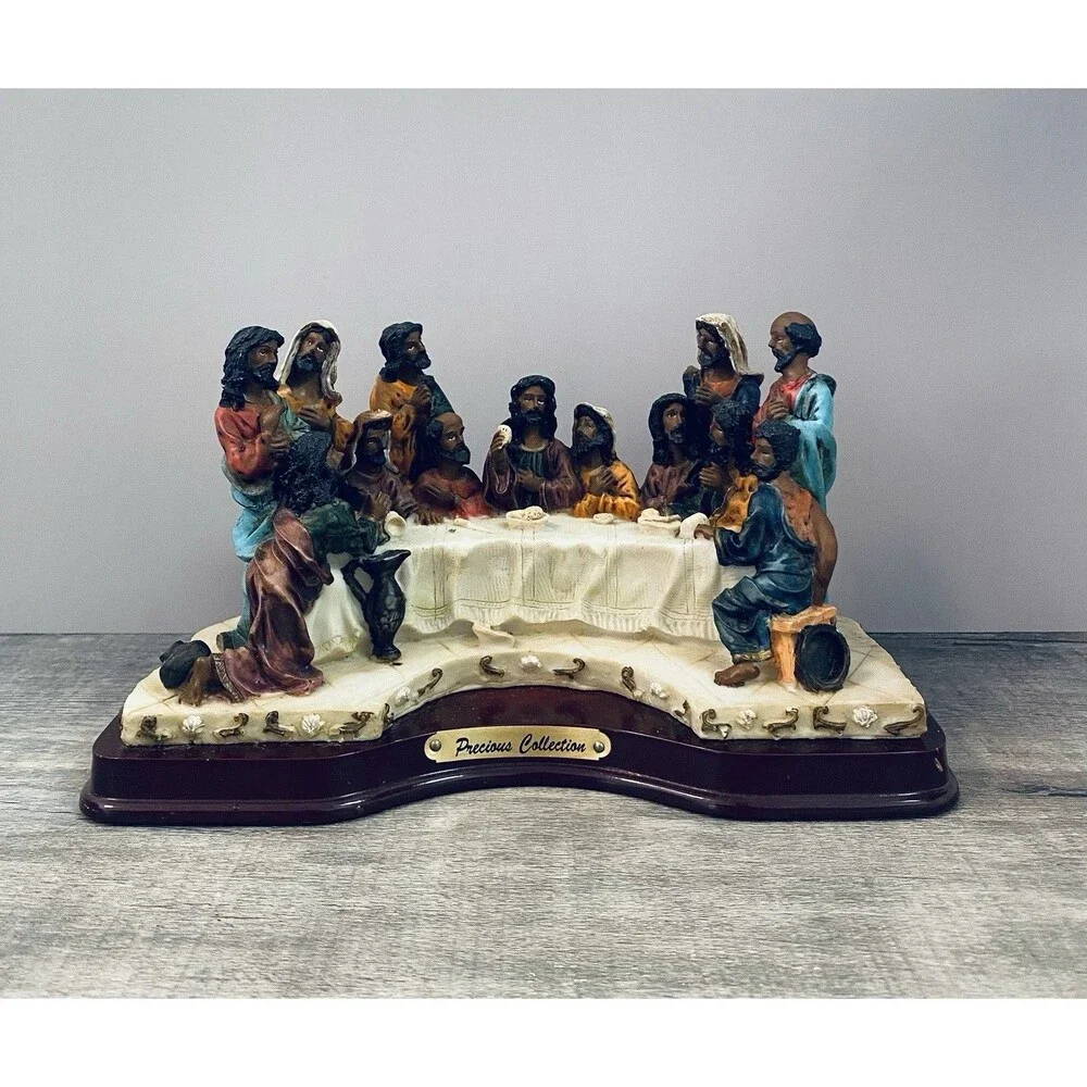 Vtg Mirella Precious Collection African American Sculpture of The Last Supper